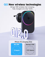 Mobilholder | <X>MagCold™ S26 - Trådløs Oplader til Bil - 15W - MagSafe Kompatibel - DELUXECOVERS.DK