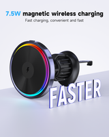 Mobilholder | <X>MagCold™ S22 - Trådløs Oplader til luftudtaget - MagSafe Kompatibel - DELUXECOVERS.DK