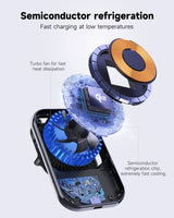 Mobilholder | <X>MagCold™ S26 - Trådløs Oplader til Bil - 15W - MagSafe Kompatibel - DELUXECOVERS.DK