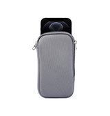 iPhone 17 Pro Max | iPhone 17 Pro Max - Simple Nylon Sleeve Etui M. Lynlås - Grå - DELUXECOVERS.DK