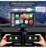 car | Multimedia Skærm M. Trådløs Apple CarPlay / Android Auto - DELUXECOVERS.DK