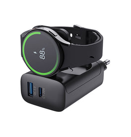 Vægoplader | Samsung Watch - MagCold® Trådløs Oplader & Vægoplader - 23W - Sort - DELUXECOVERS.DK