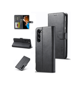 Samsung Galaxy S25 Plus | Samsung Galaxy S25 Plus - LC.IMEEKE™ Læder Cover M. Kortholder - Sort - DELUXECOVERS.DK