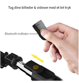 Mobil Tripod | Universal 2-i-1 Trådløs TriPod M. BT Fjernbetjening - Sort - DELUXECOVERS.DK