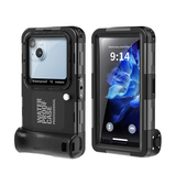 iPhone 13 Pro | iPhone 13 Pro - RedPepper® Vandtæt Etui til Dykning – 15m – Sort - DELUXECOVERS.DK