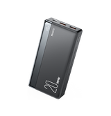 Powerbank | Yesido® YPS1 | Powerbank 20.000 mAh - 35W! - Sort - DELUXECOVERS.DK