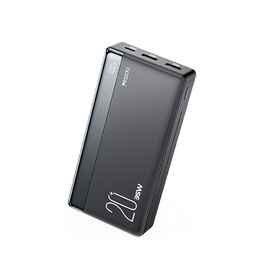 Powerbank | Yesido® YPS1 | Powerbank 20.000 mAh - 35W! - Sort - DELUXECOVERS.DK