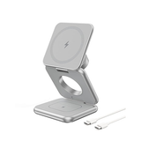 Ladestation / Trådløs oplader | <X>Qi Magnetisk 3-i-1 Trådløs Foldbar Oplader - MagSafe Kompatibel - DELUXECOVERS.DK