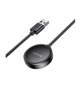 Kabel | Samsung Galaxy Watch | USB-A Magnetisk Trådløs Oplader - Sort - 1M - DELUXECOVERS.DK