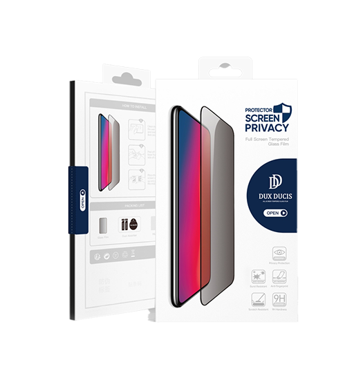 iPhone Beskyttelsesglas | iPhone 7/8/SE(2020/2022) - DUX DUCIS® Premium Hærdet Beskyttelseglas - Privacy - DELUXECOVERS.DK