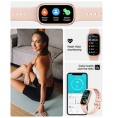 SmartWatch | Aktivitetsur IP67 - måler puls, skridt, aktivitet og søvn - Pink - DELUXECOVERS.DK