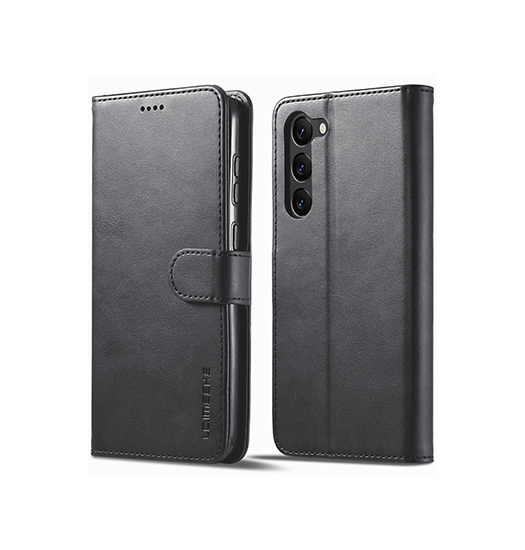 Samsung Galaxy S25 Plus | Samsung Galaxy S25 Plus - LC.IMEEKE™ Læder Cover M. Kortholder - Sort - DELUXECOVERS.DK