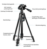 Mobil Tripod | Kamerastativ til iPhone / Mobil / Kamera | Aluminium - PULUZ™ - DELUXECOVERS.DK