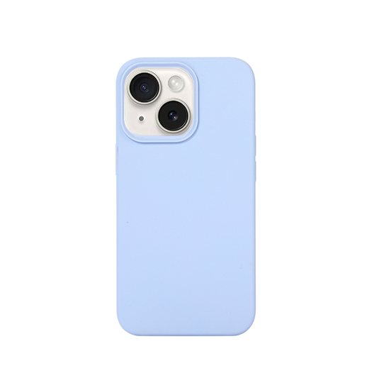 iPhone 15 | iPhone 15 - DeLX™ Pastel Silikone Cover - Mineral Blue - DELUXECOVERS.DK