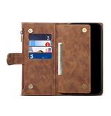 iPhone 16 Plus | iPhone 16 Plus - ESEBLE™ Vegan-Læder Cover Etui M. Pung - Brun - DELUXECOVERS.DK