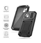 iPhone 14 Plus | iPhone 14 Plus - R-JUST™ Safeguard Vandtæt 360 °Cover - Sort - DELUXECOVERS.DK