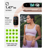 SmartWatch | Aktivitetsur IP67 - måler puls, skridt, aktivitet og søvn - Pink - DELUXECOVERS.DK