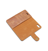 iPhone 6 / 6s | iPhone 6/6s - DG.MING™ Vintage 2-i-1 Læder Etui M. Cover - Brun - DELUXECOVERS.DK
