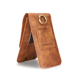 iPhone 17 Pro Max | iPhone 17 Pro Max - DG.MING™ Læder Bælte Sleeve M. Kortholder - Brun - DELUXECOVERS.DK