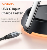 Ladestation / Trådløs oplader | <X>McDodo™ | 3-i-1 Opladerstation M. MagSafe - 15W - Sort - DELUXECOVERS.DK