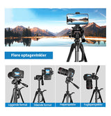 Mobil Tripod | Kamerastativ til iPhone / Mobil / Kamera | Aluminium - PULUZ™ - DELUXECOVERS.DK