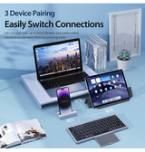 iPad Mini 1/2/3 | iPad Mini 1/2/3 - DUX DUCIS™ V1 - Bluetooth Tablet Tastatur - Sort - DELUXECOVERS.DK