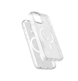 iPhone 15 | iPhone 15 - DeLX™ Glitter Silikone Cover M. MagSafe - Sølv - DELUXECOVERS.DK