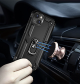 iPhone 13 Mini | iPhone 13 Mini - NX Pro™ Armor Cover m. Ring Holder - Sort - DELUXECOVERS.DK