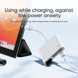 Adapter | Lightning til SD/TF USB Adapter til iPhone 4-i-1 - Hvid - DELUXECOVERS.DK