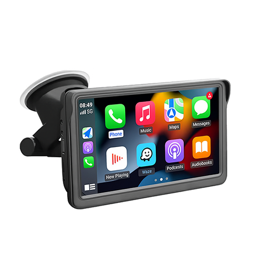 car | Multimedia Skærm M. Trådløs Apple CarPlay / Android Auto - DELUXECOVERS.DK