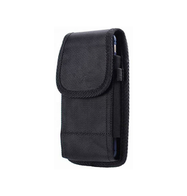 iPhone 15 | iPhone 15 - SafeOne™ Nylon Bæltetaske / Etui - Sort - DELUXECOVERS.DK