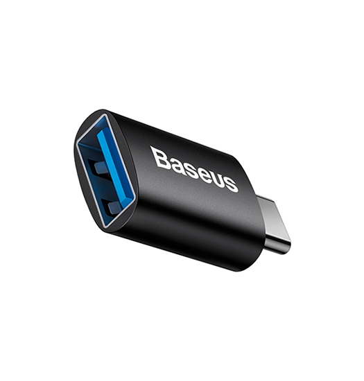 Adapter | BASEUS™ USB-C Han Til USB-A 3.1 Hun - Adapter - Sort - DELUXECOVERS.DK