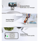 Ladestation / Trådløs oplader | <X>Qi Magnetisk 3-i-1 Trådløs Foldbar Oplader - MagSafe Kompatibel - DELUXECOVERS.DK