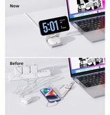 Ladestation / Trådløs oplader | <X>Qi Magnetisk 3-i-1 Trådløs Foldbar Oplader - MagSafe Kompatibel - DELUXECOVERS.DK