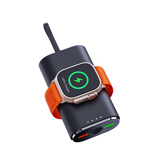 Powerbank | Apple Watch | Trådløs magnetisk oplader / Powerbank - 5000mAh - DELUXECOVERS.DK