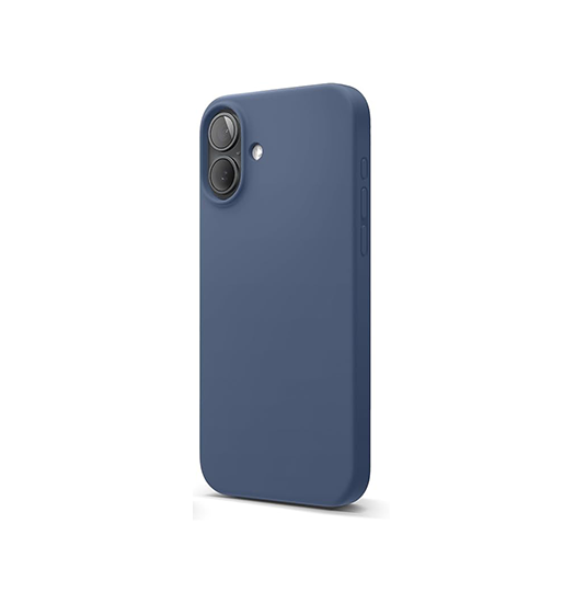 iPhone 16 | iPhone 16 - Deluxe™ Soft Touch Silikone Cover - Blå - DELUXECOVERS.DK