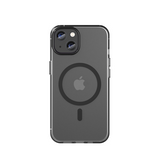 iPhone 15 | iPhone 15 - DeLX™ Translucent MagSafe Silikone Cover - Sort - DELUXECOVERS.DK