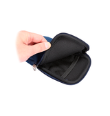 iPhone 17 Pro Max | iPhone 17 Pro Max - Simple Nylon Sleeve Etui M. Lynlås - Navy / Blå - DELUXECOVERS.DK