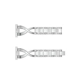 22MM | 22mm -  Diamant Rustfrit Stål Dame Urrem - Sølv - DELUXECOVERS.DK