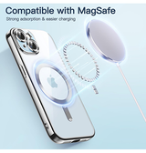 iPhone 15 | iPhone 15 - Valkyrie Silikone Hybrid Cover m. MagSafe - Sølv - DELUXECOVERS.DK