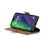 iPhone 15 | iPhone 15 - CaseMe™ Neo Læder Cover / Pung - Brun - DELUXECOVERS.DK