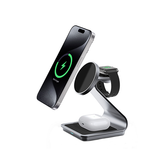 Ladestation / Trådløs oplader | <X>LUX™ | 3-i-1 Trådløs Opladestation - 15W - MagSafe Kompatibel - DELUXECOVERS.DK