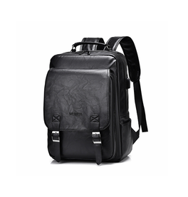 Computer Taske | WEIXIER™ Broker - Læder Laptop Rygsæk - Sort - DELUXECOVERS.DK