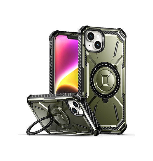 iPhone 15 | iPhone 15 - NX Pro™ Armor Cover V2 m. MagSafe - Grøn - DELUXECOVERS.DK