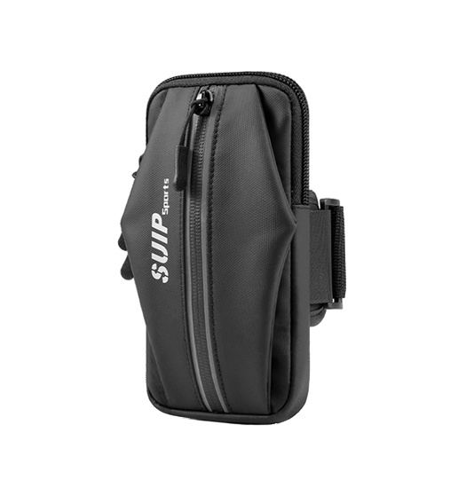 iPhone Løbeudstyr | iPhone 16 Pro Max - SUIP-Sports™ Løbearmbånd til træning & løb - Sort - DELUXECOVERS.DK