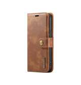 iPhone 15 | iPhone 15 - DG.MING™ Vintage 2-i-1 Læder Etui M. Cover - Brun - DELUXECOVERS.DK