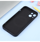 iPhone 15 | iPhone 15 - Magnetisk Silikone Cover M. MagSafe - Sort - DELUXECOVERS.DK