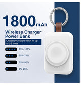 Powerbank | Apple Watch Powerbank Oplader (1800 mAh) - Hvid - DELUXECOVERS.DK