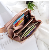 Universal Taske / Sleeve | iPhone 17 Pro Max - DeLX™ Læder Skuldertaske til Dame - Rose - DELUXECOVERS.DK