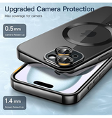 iPhone 15 | iPhone 15 - Valkyrie Silikone Hybrid Cover m. MagSafe - Sort - DELUXECOVERS.DK